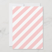 Little Stinker Pink Stripes Skunk Erster Geburtsta Einladung (Rückseite)