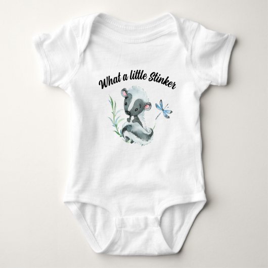 Little Stinker Skunk Animal Baby Bodysuit Baby Strampler (Vorderseite)