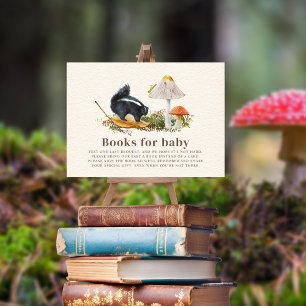 Little Stinker Skunk Baby Shower Book Request Begleitkarte
