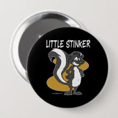 Little Stinker Skunk Button (Vorne & Hinten)