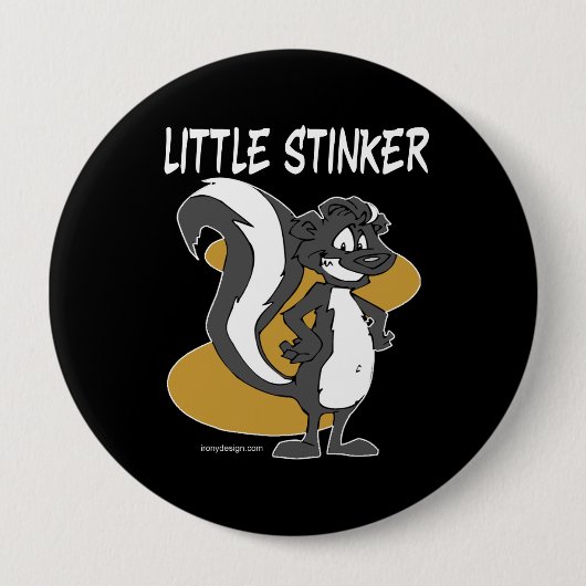 Little Stinker Skunk Button (Vorderseite)
