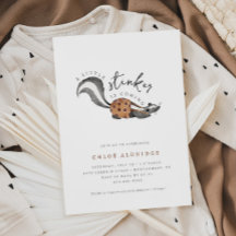 Little Stinker Woodland Animal Baby Dusche