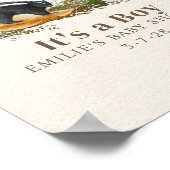 Little Stinker Woodland Skunk Boy Baby Shower Poster (Ecke)