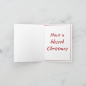 Little Stone Church Holiday Card Feiertagskarte (Innenseite)