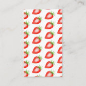 Little Strawberry Baby Shower Buy Request Begleitkarte (Rückseite)