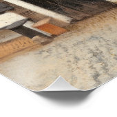 Little Street Johannes Vermeer Glossy Poster (Ecke)