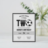 Little Striker Soccer Budget 2. Geburtstag Einladu (Stehend Vorderseite)