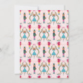 Little Sugar Plum Girl Weihnachtsdusche Einladung (Rückseite)