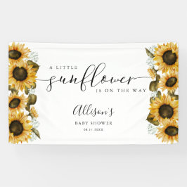 Little Sunflower Baby Duschbanner Banner