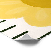 Little Sunflower Pink Girls Growth Chart Poster (Ecke)