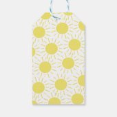 Little Sunshine 1. Geburtstag Party Geschenkanhänger (Rückseite)