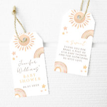 Little Sunshine Baby Dusche danke Ihnen für Tags