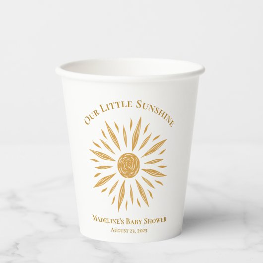 Little Sunshine Baby Duschpapier Cup Pappbecher (Vorderseite)