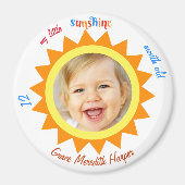 Little Sunshine Baby Foto Keepake Kitchen Office Magnet (Vorne)