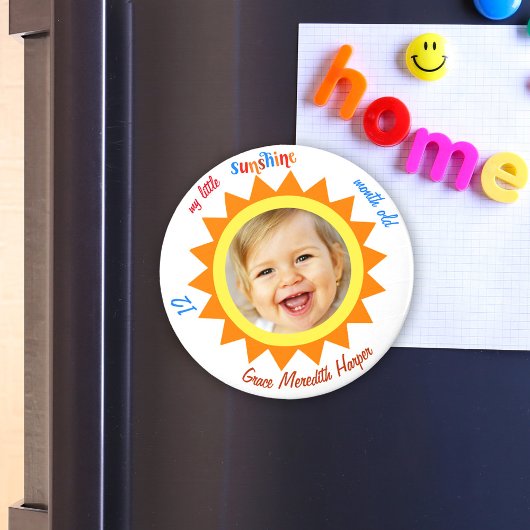 Little Sunshine Baby Foto Keepake Kitchen Office Magnet