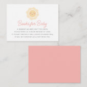Little Sunshine Baby Shower Books for Baby Begleitkarte (Vorne/Hinten)