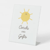 Little Sunshine Baby Shower Cards und Geschenke Un Sockelschild (Vorderseite)