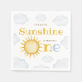Little Sunshine Birthday Napkins Serviette (Vorderseite)