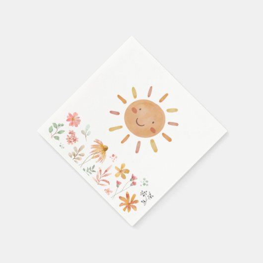 Little Sunshine Birthday Serviette (Ecke)
