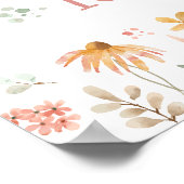 Little Sunshine Birthday Welcome Poster (Ecke)