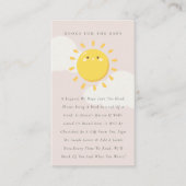 Little Sunshine Blush Books for Baby Shower Begleitkarte (Vorderseite)