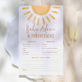 Little Sunshine Boho Baby Predictions & Advice Gam