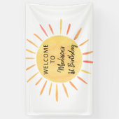 Little Sunshine Boho Birthday Banner (Vertikal)