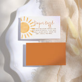 Little Sunshine Boho Gender Neutral Baby Dusche Begleitkarte