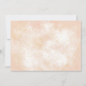 Little Sunshine Boho Rainbow Gold Star Geburtstag Einladung (Rückseite)