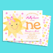 Little Sunshine Budget 1. Geburtstag Einladung