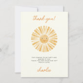 Little Sunshine Dankeschön Card Einladung (Vorderseite)
