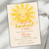 Little Sunshine Einladung zum 1. Geburtstag