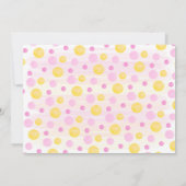 Little Sunshine Einladung zum 1. Geburtstag Mädche (Rückseite)