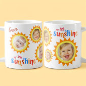 Little Sunshine Milestone Baby Foto Kaffeetasse