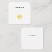 Little Sunshine Mini Danke Note Card Mitteilungskarte (Vorne/Hinten)