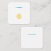 Little Sunshine Mini Danke Note Card Mitteilungskarte (Vorne/Hinten)