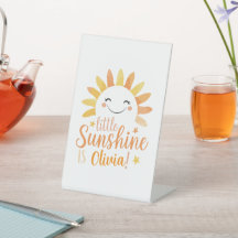 Little Sunshine Personalisiert Pedestal Sign