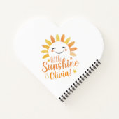 Little Sunshine Personalisiert Spiral Notebook Notizblock (Rückseite)