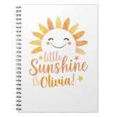 Little Sunshine Personalisiert SpiralNotebook Notizblock (Vorderseite)