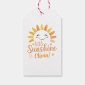 Little Sunshine Personalisierte Geschenkmarke Geschenkanhänger (Rückseite)