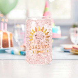 Little Sunshine" Personalisiertes Trinkbehälter Se Dosenglas