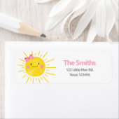 Little Sunshine Pink Girl Bow Rücksendeadresse (Insitu)