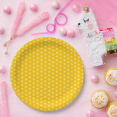 Little Sunshine Polka Dot Baby Dusche Party gelb Pappteller (Party)