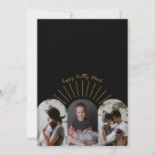 Little Sunshine Retro Foto Collage Geburt Ankündigung (Rückseite)