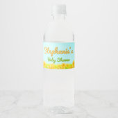 Little Sunshine - Spring Baby Shower Wasserflaschenetikett (Vorderseite)