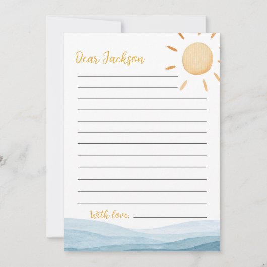 Little Sunshine Time Capsule Note Card Dankeskarte (Vorderseite)