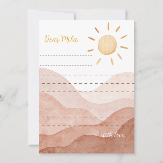 Little Sunshine Time Capsule Note Card Dankeskarte (Vorderseite)