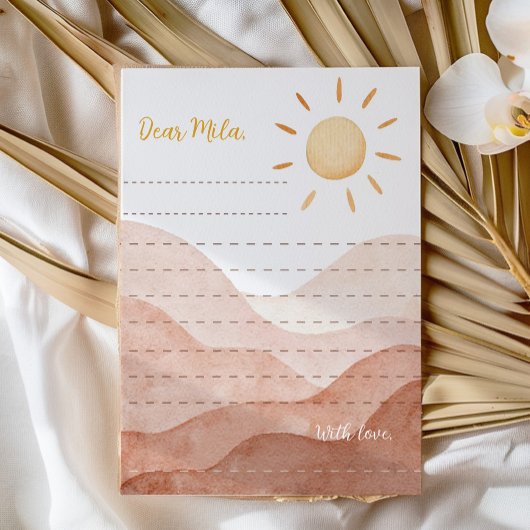 Little Sunshine Time Capsule Note Card Dankeskarte