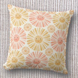 Little Sunshine Watercolor-Muster Kissen