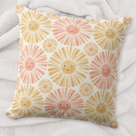 Little Sunshine Watercolor Muster Kissen